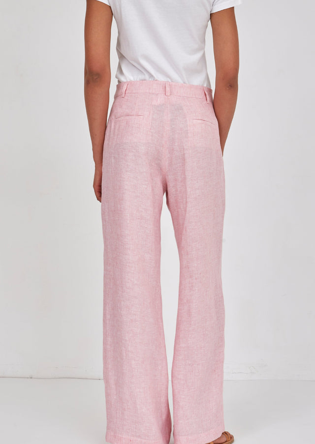 Wide-Legged Linen Trousers