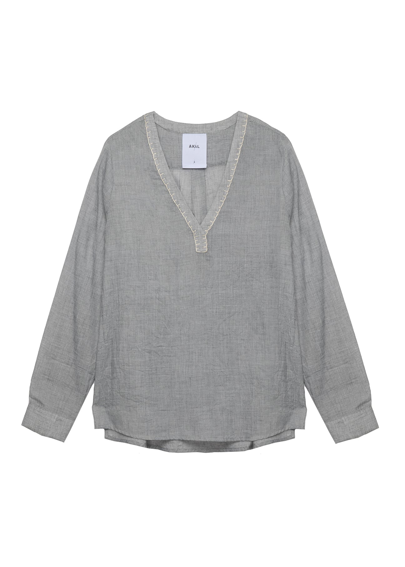 חולצת V איילת כותנת וואל