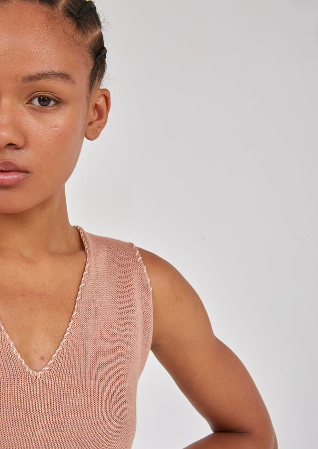 V-Neck Knitted Top