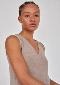 V-Neck Knitted Top