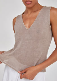 V-Neck Knitted Top