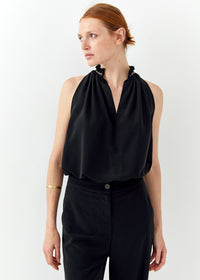 Embroidered Ruched Shirt