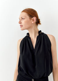 Embroidered Ruched Shirt