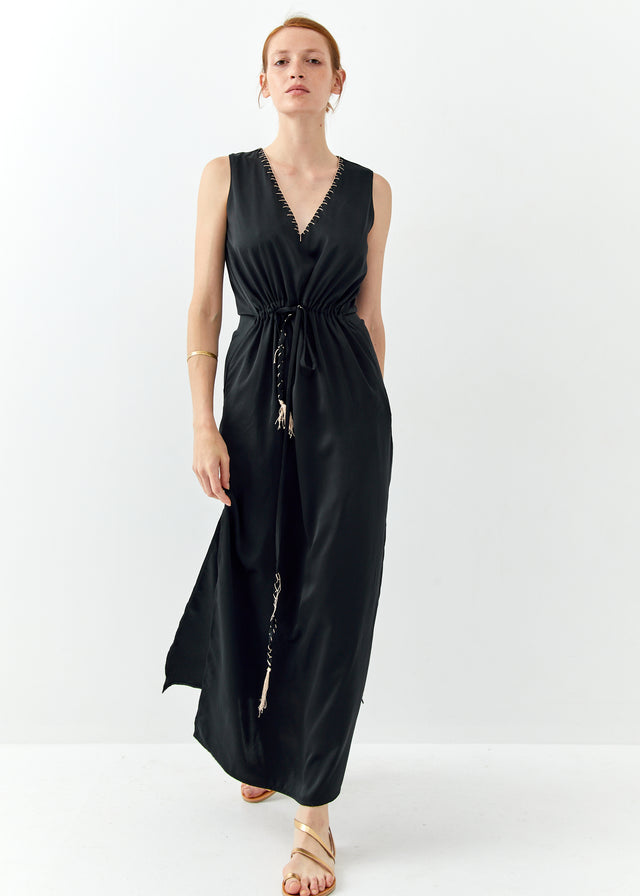 Long tie dress
