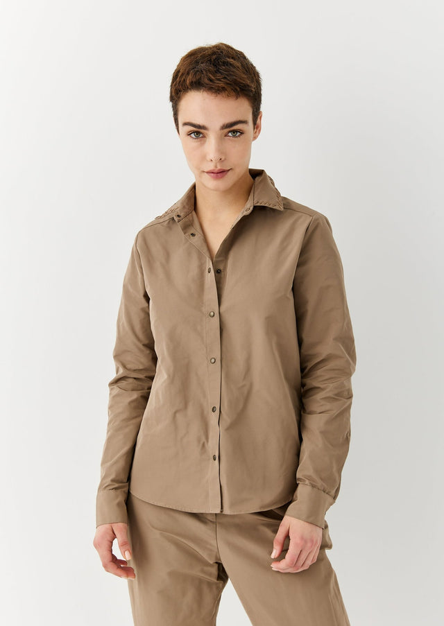 Button-down Nylon Shirt