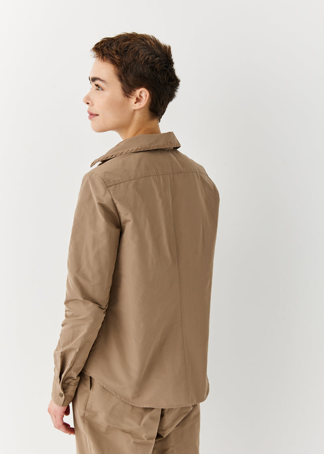 Button-down Nylon Shirt