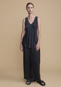 Silk V-neck top