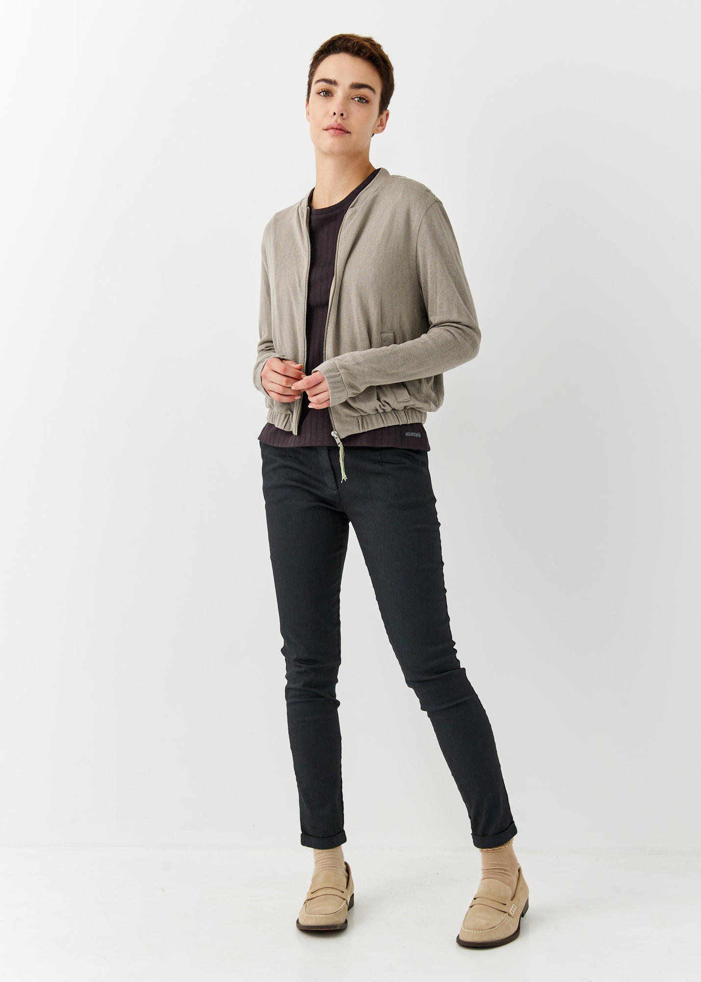Knit Bomber Jacket